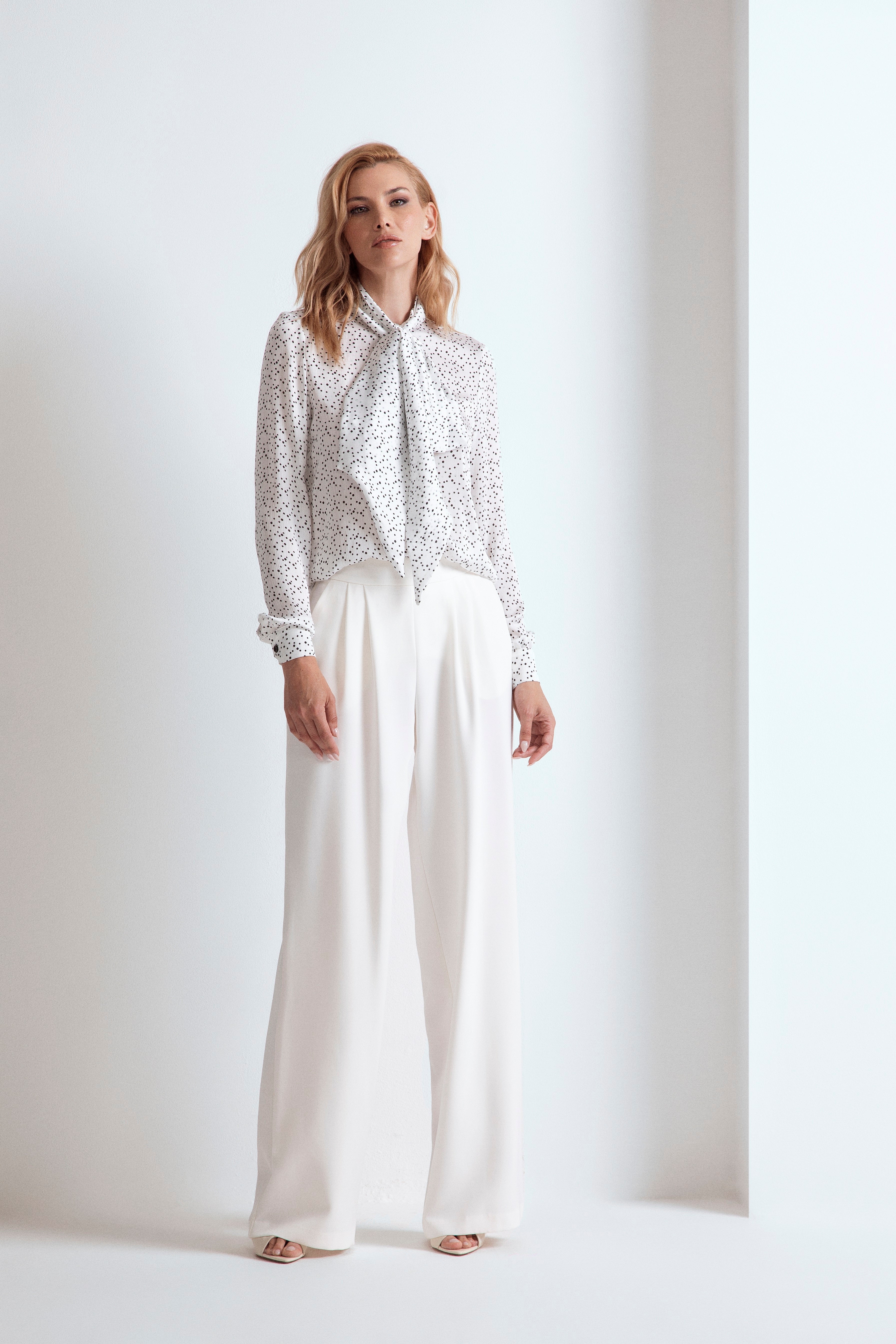 CAMICIA FIOCCO NORMAL FIT A POIS