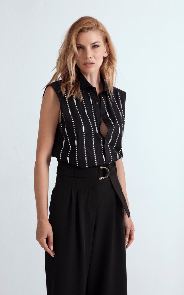 CAMICIA SMANICATA GIOIELLO