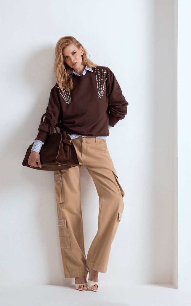 FELPA OVERSIZE APPL. CIELO