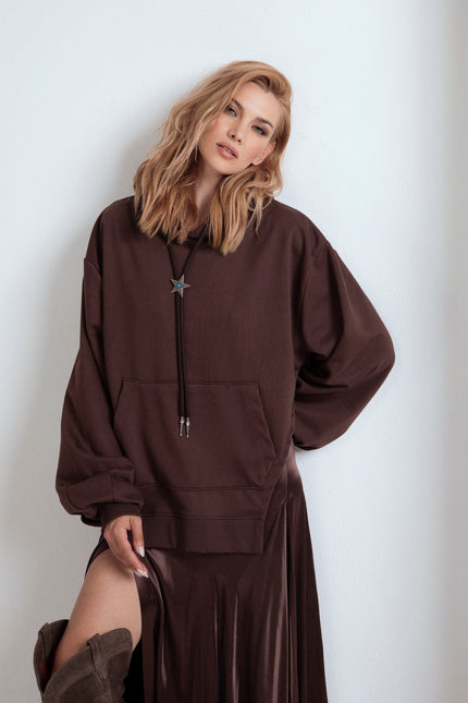ASYMMETRIC COWBOY SWEATSHIRT
