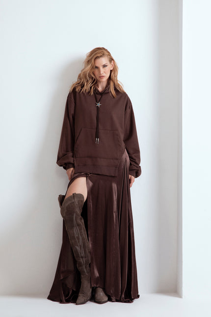 ICONIC CHARLOTTE VISCOSE DRESS WITH BOW