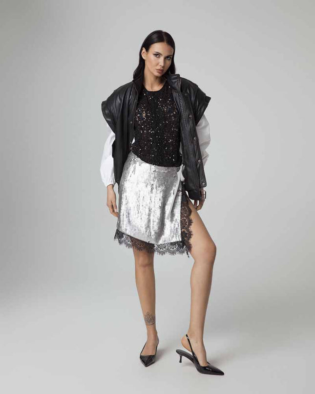 BOMBER OVERSIZE IN VERA PELLE MANICHE REMOVIBILI