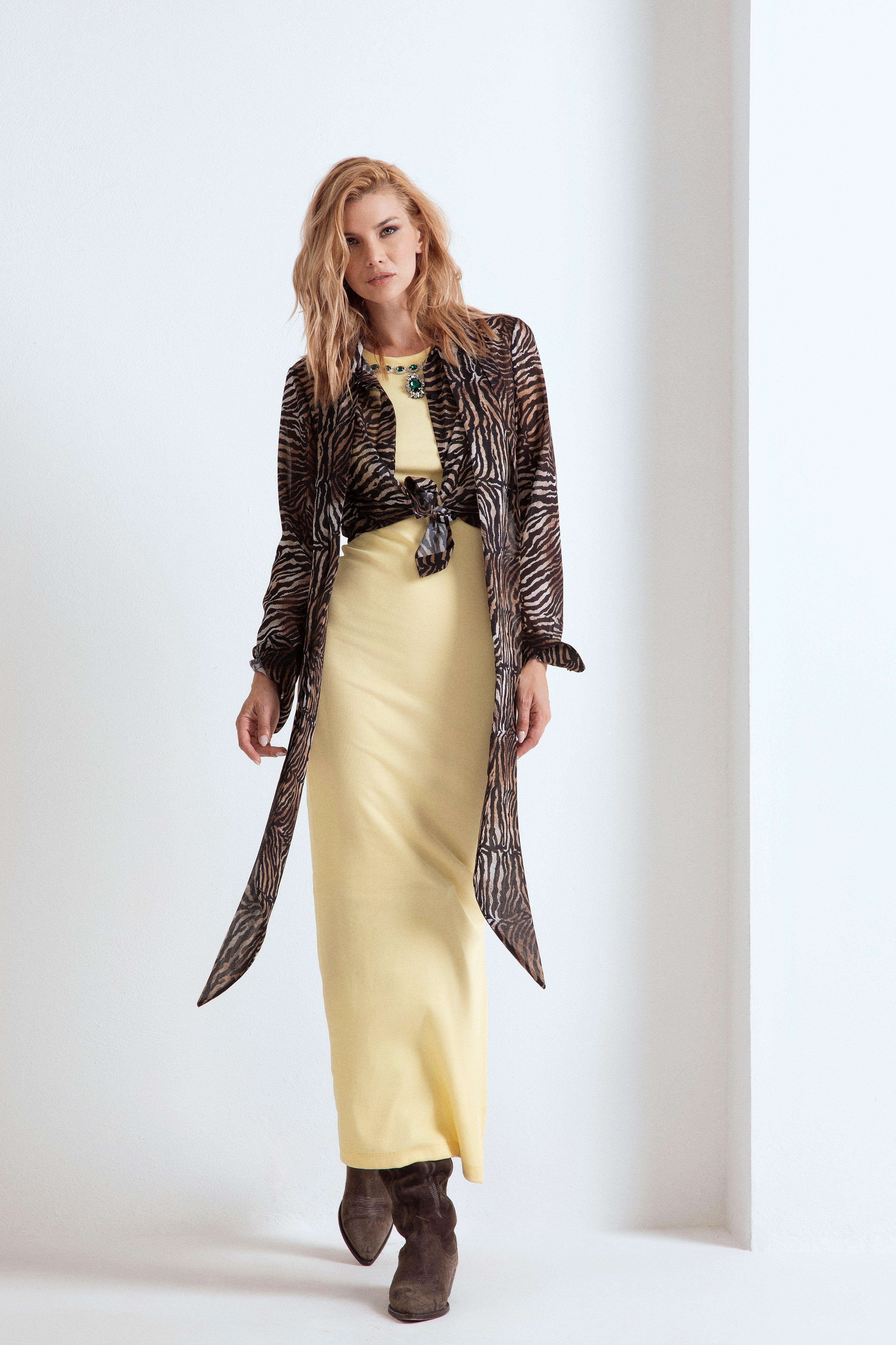 CAMICIA NORMAL FIT CON FIOCCO