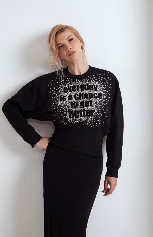 Felpa Oversize da Donna Felpa Girocollo Manica Lunga Top Felpa Oversize da Donna Felpa Girocollo Manica Lunga Top