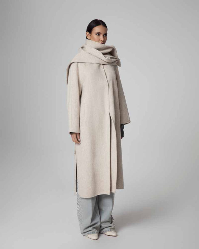 COAT SCARF SLITS