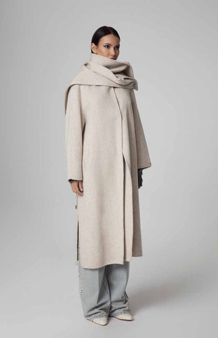 COAT SCARF SLITS