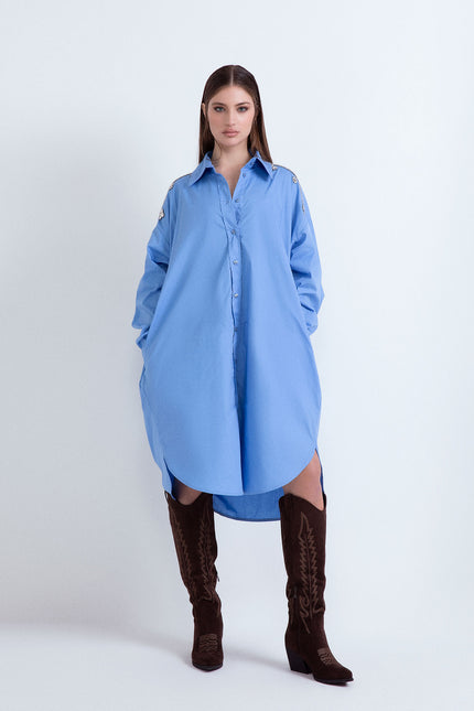 ABITO CAMICIA OVER APPL.GIOELLO