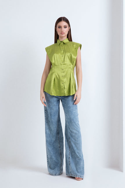 CAMICIA SFIANCATA CON SPALLINE