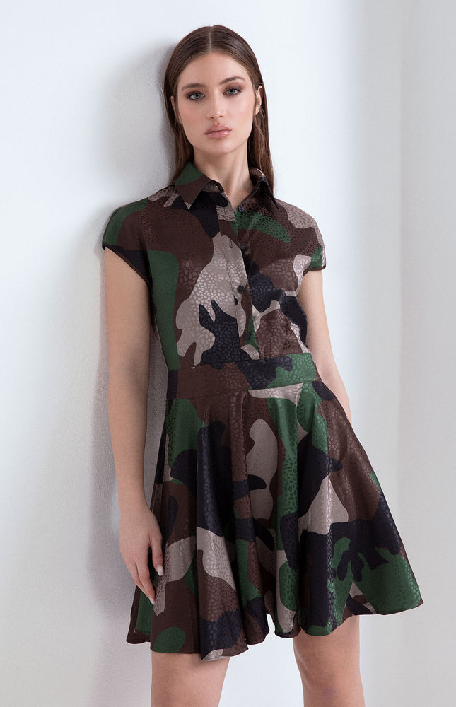 ABITO LISA CORTO MANICA CORTO CON FIOCCO