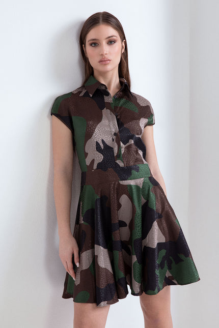 ABITO LISA CORTO MANICA CORTO CON FIOCCO