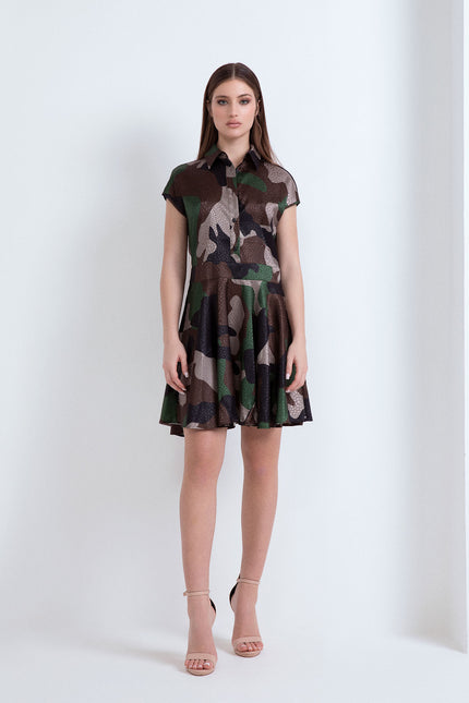 ABITO LISA CORTO MANICA CORTO CON FIOCCO