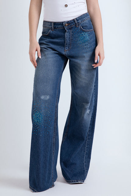 DENIM CLARISSA PIOGGIA STRASS