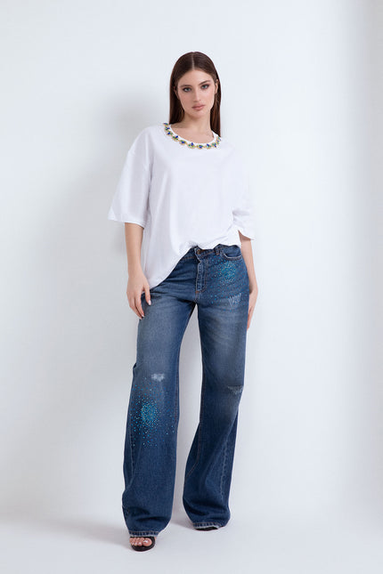 DENIM CLARISSA PIOGGIA STRASS