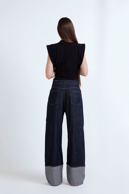 JEANS RISV. STRASS