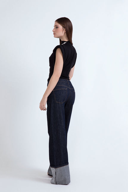 JEANS RISV. STRASS