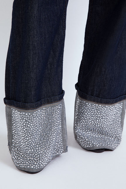 JEANS RISV. STRASS