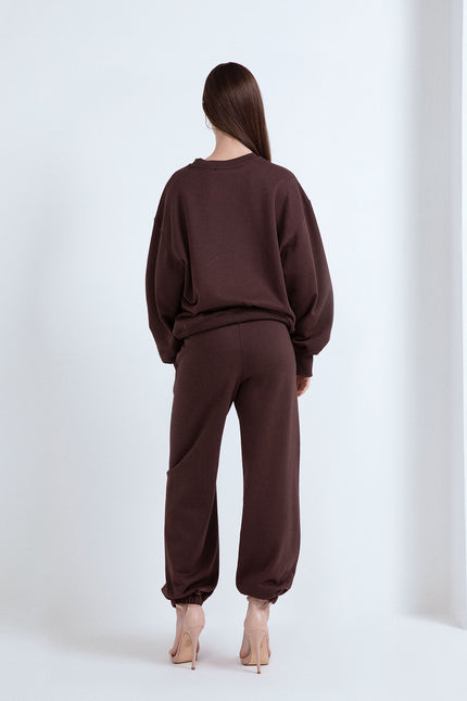 NORMAL FIT SWEATSHIRT WITH SKY CRYSTALS