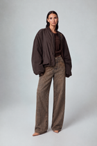 JEANS WIDE LEG CON STRASS