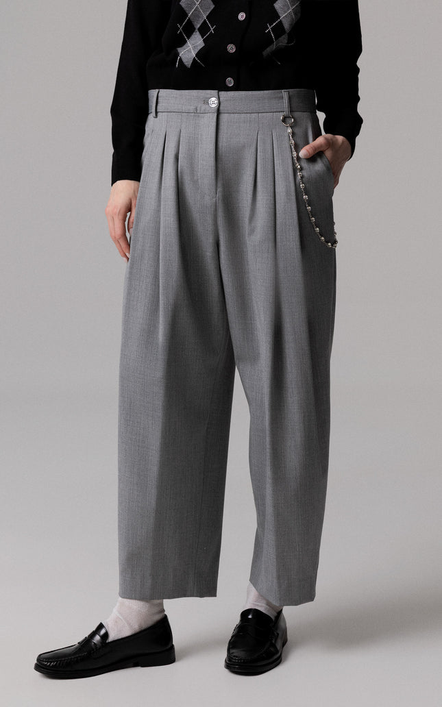 PANTALONE CARROT CON CATENA LATERALE