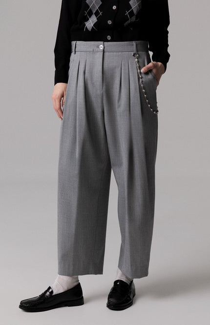 PANTALONE CARROT CON CATENA LATERALE