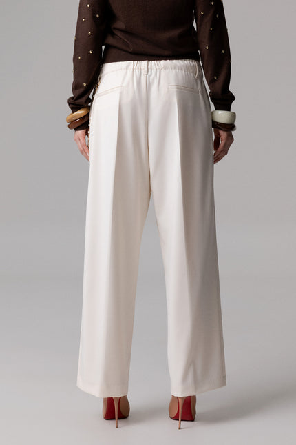 PANTALONE DRITTO ELASTICO IN VITA E CATENA