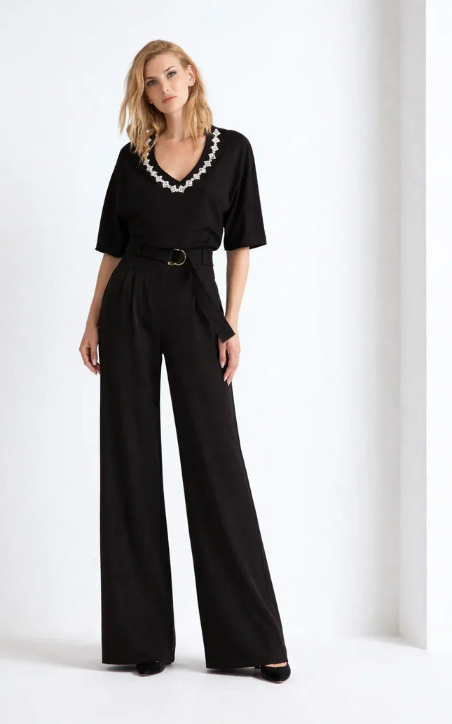 Donna Pantacorsetto Wide Leg