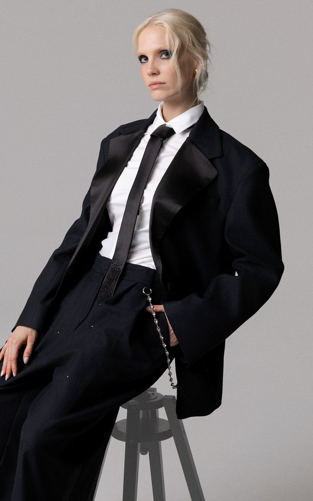 Pantalone in lana da donna