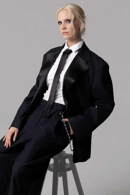 Pantalone in lana da donna