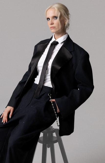 Pantalone in lana da donna