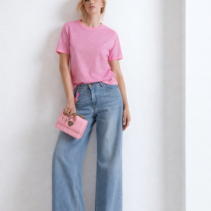 bianco t-shirt n.y. full strass