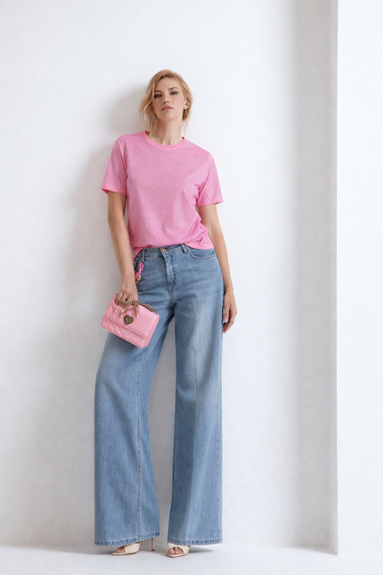 bianco t-shirt n.y. full strass