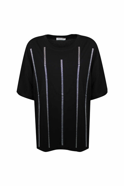 T-shirt taglio oversize comodo per tempo libero