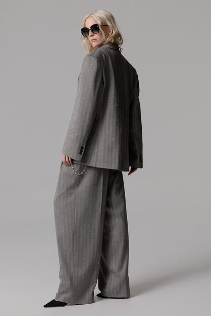 BLAZER ANDRE' MISTO LANA OVERSIZE CON PAILLETTES