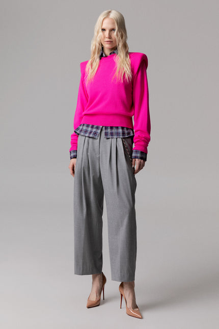 MAGLIA STILE POLO IN LANA CONSPALLINE