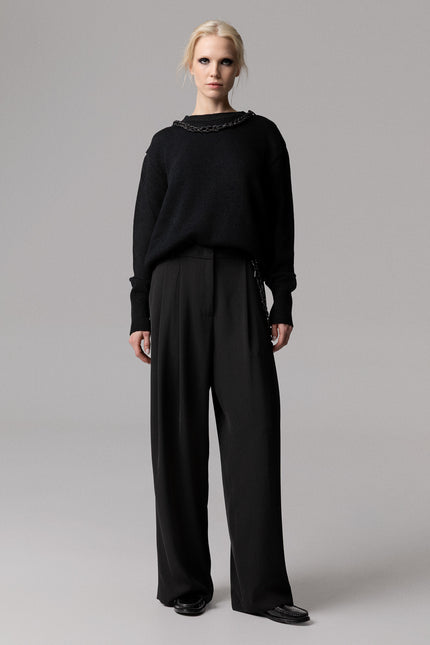 PULLOVER OVERSIZE CON COLLANA GIOELLO