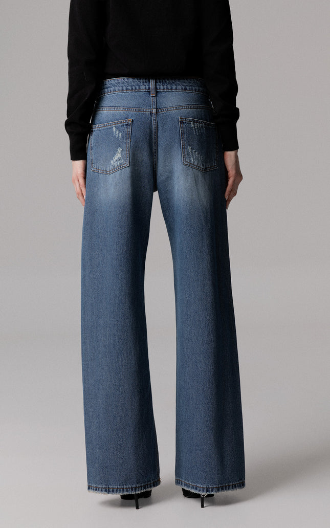 Banda gioiello style DENIM CLARISSA STRAIGHT BANDA LATERALE for women