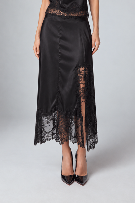 COORDINATO TOP E GONNA IN PIZZO