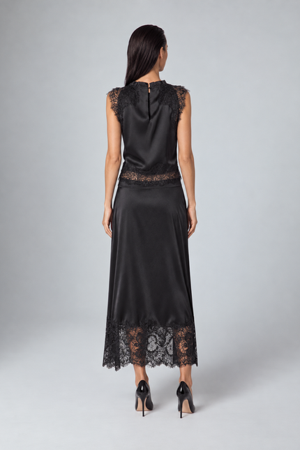 COORDINATO TOP E GONNA IN PIZZO