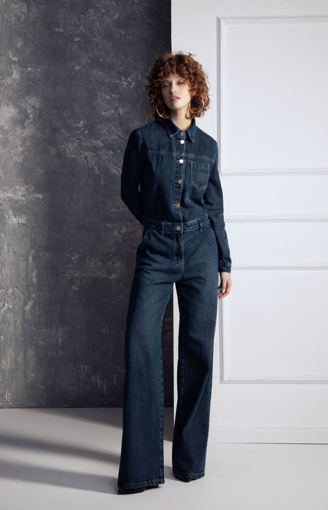 JUMPSUIT TOTAL DENIM OVERSIZE