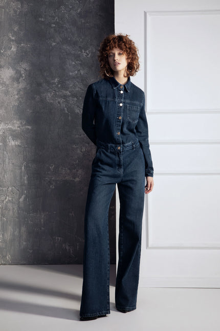 JUMPSUIT TOTAL DENIM OVERSIZE