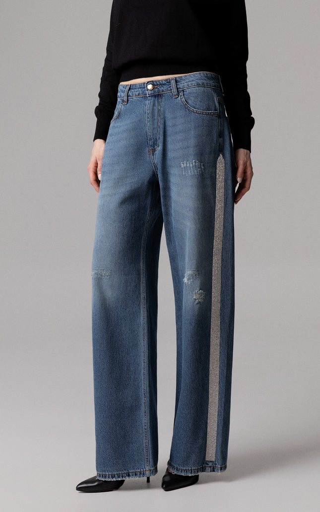 Women's DENIM CLARISSA STRAIGHT BANDA LATERALE