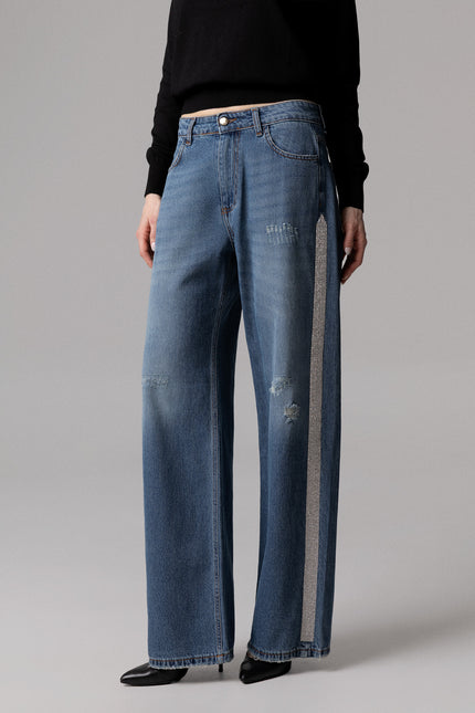 Women's DENIM CLARISSA STRAIGHT BANDA LATERALE