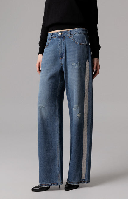 Women's DENIM CLARISSA STRAIGHT BANDA LATERALE