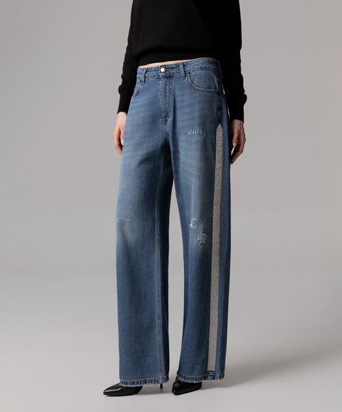 DENIM CLARISSA STRAIGHT BANDA LATERALE