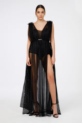 Abito body fiocchi organza