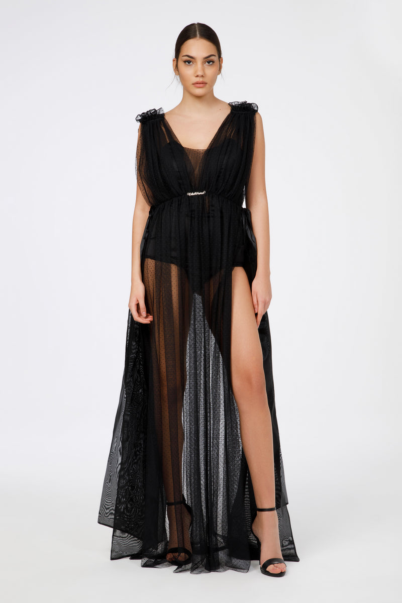 Abito body fiocchi organza