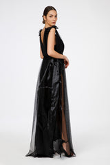 Abito body fiocchi organza