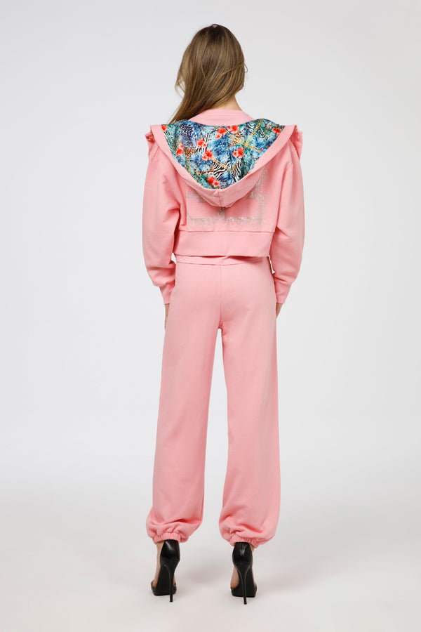 Pantalone applicazioni strass