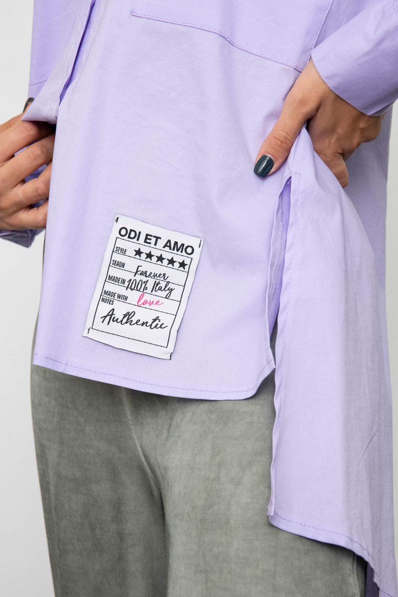 CAMICIA LUNGA OVERSIZE