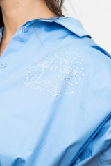 CAMICIA OVERSIZE STRASS